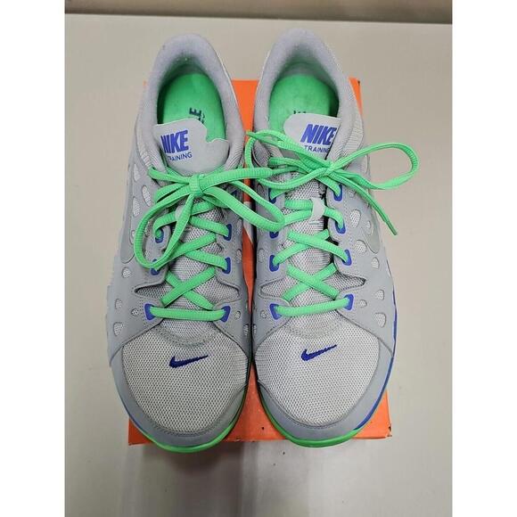 Women’s NIKE TRAINING Shoes FlexSUPREME SZ 10 GREY/LIME/SILVER RUNNING FITSOLE - Picture 1 of 6